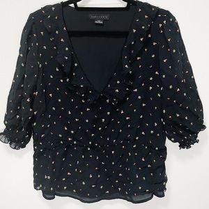 Sanctuary Emelia Ruffle Blouse XL